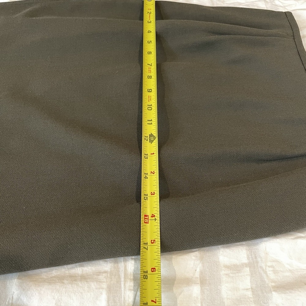 Rena Rowan for Saville Women's 2PC Skirt Suit 14P Olive Green Lined Career Set - Picture 14 of 14